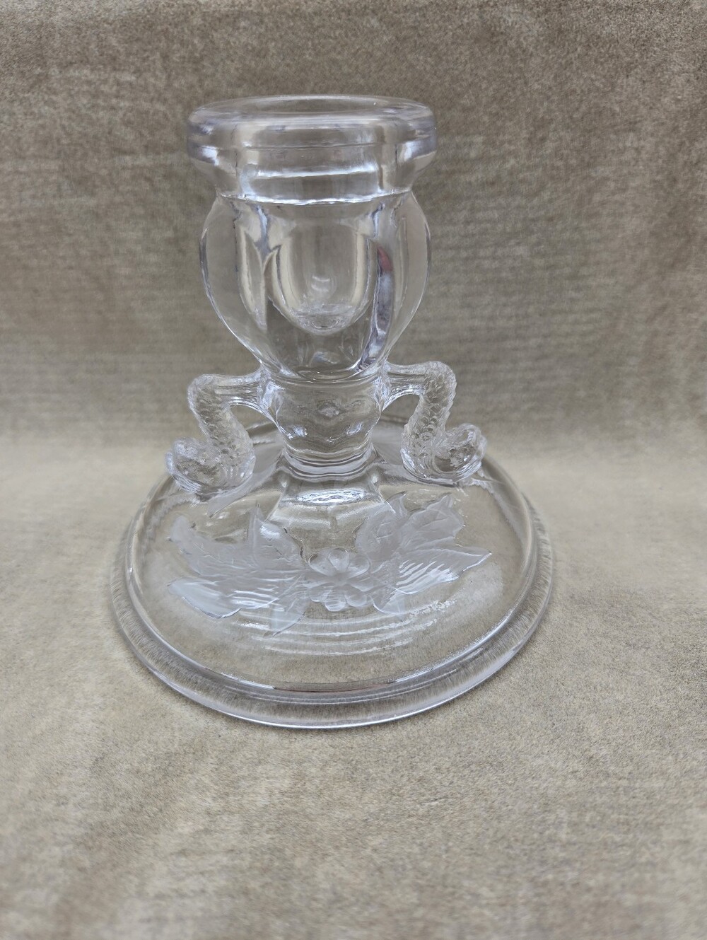 Fenton Dolphin Fish Candle Holder